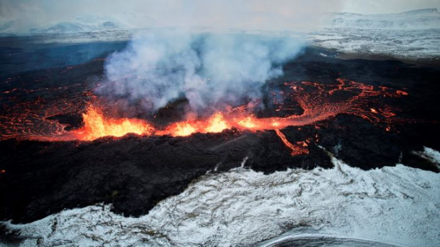 Вулканът в Исландия изригнал през последното денонощие е малко вероятно